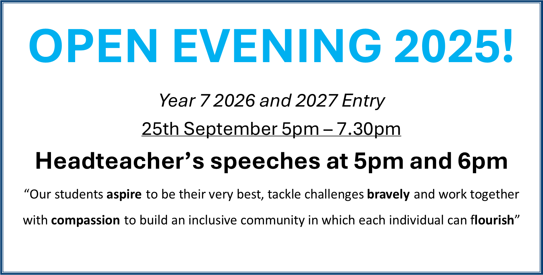 Open Evening 2025